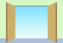 玄関ドア　両開き